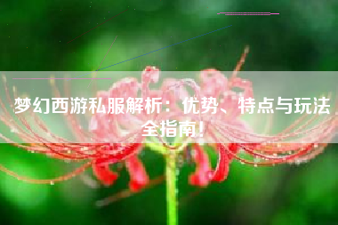 梦幻西游私服解析：优势、特点与玩法全指南！  第1张