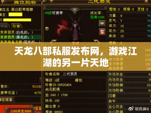 天龙私服揭秘,起源、特点与玩家体验,全方位解析! 第2张 天龙私服揭秘,起源、特点与玩家体验,全方位解析! 第2张
